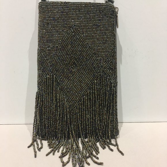 GRAY BEADED PHONE BAG - Picture 6 of 14